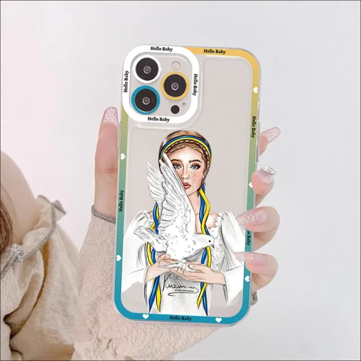 Ukraine%20Ukrainian%20Girl%20Phone%20Case%20For%20iPhone%2015%2014%2011%2012%2013%20Pro%20XS%20Max%20XR%20X%207%208%206%206S%20Plus%20Soft%20Clear%20Back%20transparent%20Cover%20-%20Image%203