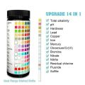 (VDZI) Pool Test Strips 14 In1 Drinking Water Test Strip Water Test Simple and Fast Hardness Test PH Bromine Nitrate. 
