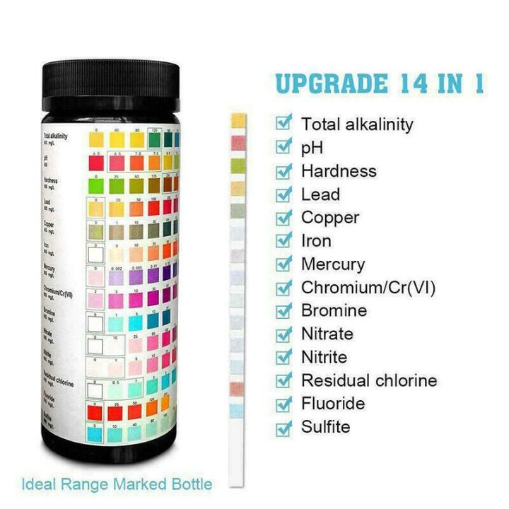 (VDZI)%20Pool%20Test%20Strips%2014%20In1%20Drinking%20Water%20Test%20Strip%20Water%20Test%20Simple%20and%20Fast%20Hardness%20Test%20PH%20Bromine%20Nitrate%20-%20Image%203