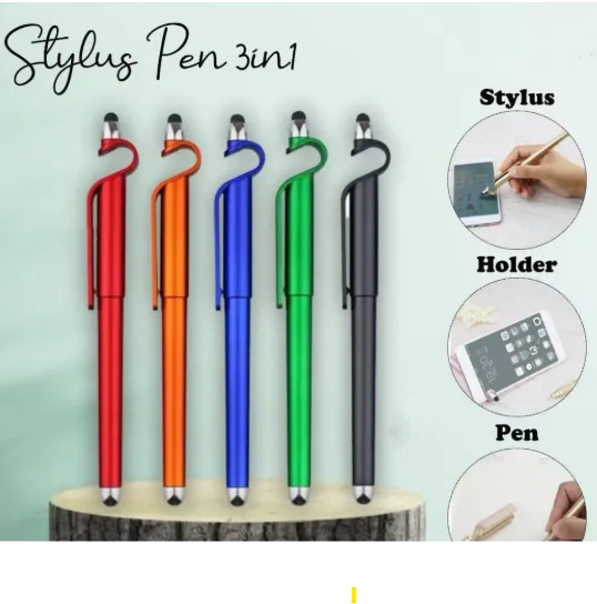 Universal stylus pen 3 in 1 touch pen Black,orange,red purple and Blue ...