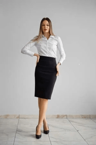 Girls%20Ladies%20Pencil%20Skirt%20Black%20Ideal%20for%20office%20wear%20-%20Image%202