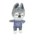 New Skzoo Plush Toys 20cm Stray Kids Plush Wolf Chan Cartoon Stuffed Animal Plushies Doll Kawaii Companion for Kids Gift. 