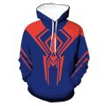 Spider Man 2099 Hoodie Miguel O'Hara Anime 3D Printing Cosplay Zipper Sweater Casual Outer Cartoon Men Clothing Sweater Top Gift. 