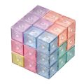 Magnetic Building Blocks Magic Magnetic 3D Puzzle Cubes - Set of 7 Multi Shapes Magnetic Blocks with 92 Models Book - Intelligence Developing and Stress Relief Fidget Toys. 