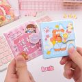【NEW】 Mini Cute High Aesthetic Value Notebook Girl Diary Handbook Square Red Umbrella Notepad Compact Portable Personal Organizer.