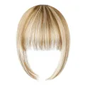 Synthetic Wig Blunt Bangs Hair Accessories Fringe False Hairpiece Fake Bangs Brown Clip in Bang Hair Extension Women. 