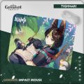【FOOT SOFA】Hobby Genshin Impact Anime Mousepad Non-slip Cartoon Wanderer Keqing Nahida Waterproof Mouse Pad Anti-slip Office Home. 