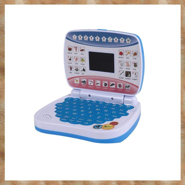 Learning Machine Laptop Computer Child Language Education Toys Blue