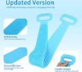 Long Bath Towel Pull Back Strap Wash Scrubber Exfoliating Scrub Silicone Cleaning for Bathroom. 