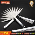 LIJIAN 14/17 Blades 0.02-1mm Filler Feeler Plug Gap Metric Gauge Measuring Gauging Tool Caliper. 