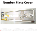 Front & Rear Number Plate Cover -Chrome. 