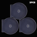 1/3PCS Transparent Plastic Single Piece Round Disc Case CD Case CD DVD Disc Box. 