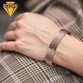 Timeless Elegance Men Copper Jewelry Vintage Magnetic Bracelet Pure Copper Cuff Bangle with 18 Healing Magnets Perfect Gift for Men Women Copper Magnetic Bracelet. 