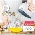 Scarlet Super Hand Mixer – 260W, 7-Speed Electric Beater with Stainless Steel Attachments. 