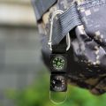 2Pcs Multi Compasses Pointer Mini Keychain Camping Outdoor Tools Metal Climbing Thermometer Compass Key Hook Sports Accessories. 