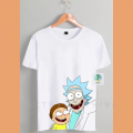 Rick and Morty T-shirt Cotton Cartoon Crew Neck Short Sleeve Tshirt For Men Women. 