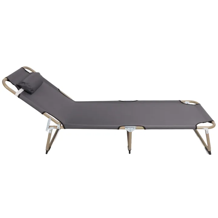 Sleeping Cot Alloy Waterproof Outdoor Camping Bed for Beach