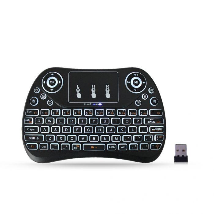 2.4GHz Ultra-thin Wireless Mini Keyboard with Touchpad/Mouse