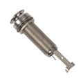 Mono Long Input Output Threaded Guitar Barrel Jack  1/4 inch. 
