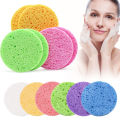 NEW 10PCS Reusable Face Cleaning Sponge Pad for Exfoliator Mask Facial SPA Massage Makeup Removal Thicker Compress Natural Cellulose. 