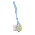 Exfoliating Bath Scrubber And Brush Duo With Handle, Double Sided. 