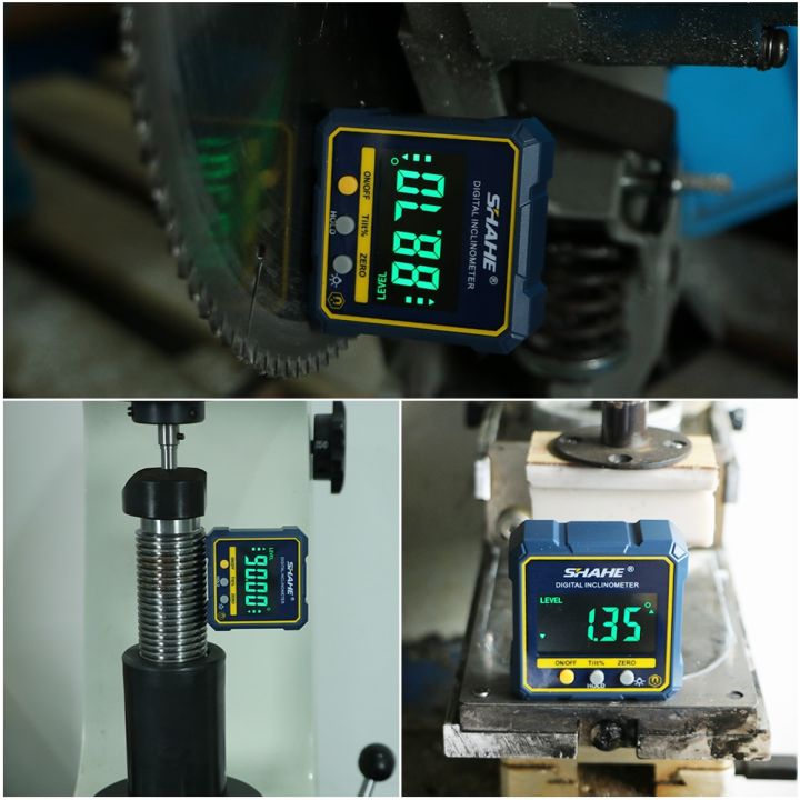 SHAHE%202-in%201%20Magnetic%20Digital%20Level%20And%20Angle%20Finder%20Inclinometer%20Bevel%20Gauge%20With%20Hold%20Function%20Backlight%20And%20Magnetic%20Base%20-%20Image%205