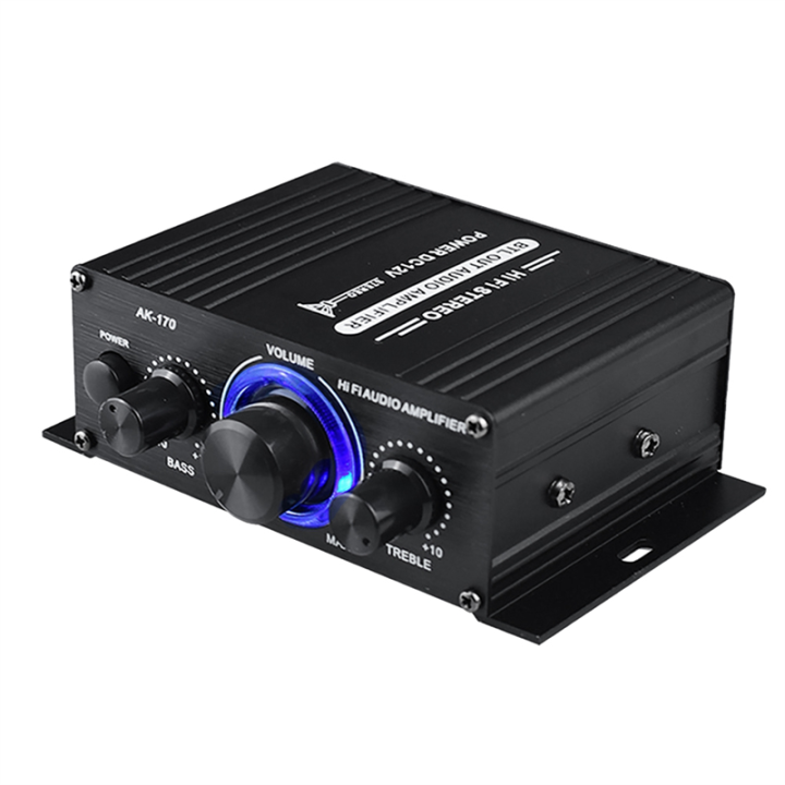 AK-170 Audio Power Amplifier 200W+200W Audio Power Amplifier Home Car Amplifier with RCA Input