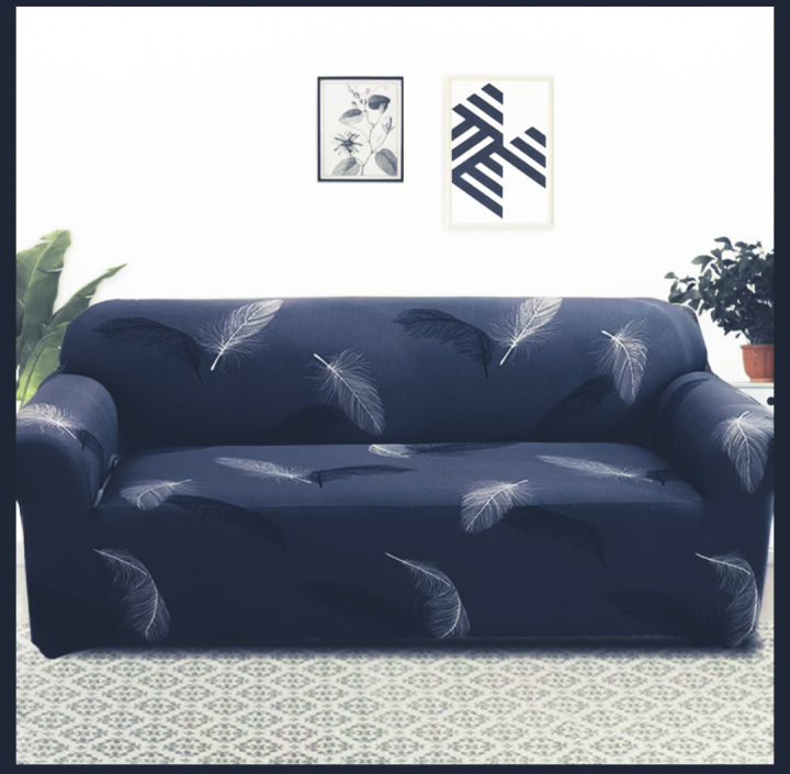 Blue%20Gray%20Spandex%20Polar%20Fleece%20Super%20Elastic%20Stretch%20Sofa%20Cover%20Slipcover%20Couch%20Living%20Room%201/2/3%20Seater%20Sofa%20Couch%20Cover%20Full%20Set%20Blue-Gray%20-%20Image%204