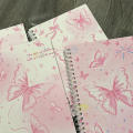 Portable Bow Notebook Unique 4pcs A7 Butterfly Butterfly Notepad Mini Coil Planner for Birthday Kids Party Celebration Girl. 