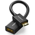 Ugreen Mini HDMI Adapter Mini HDMI to HDMI Cable Adapter 4K Compatible for Raspberry Pi ZeroW Camcorder Laptop HDMI Mini Adapter. 