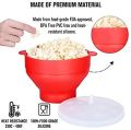 Popcorn MAKER Popper Bowl with Lid silicone microwave. 