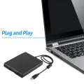USB External Floppy Disk Drive Portable 3.5 inch Floppy Disk Drive USB Interface Plug and Play Low Noise for PC Laptop Black. 