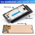 AMOLED A52 Screen for Samsung Galaxy A52 A525F 525F/DS Lcd Display Touch Screen with Frame Digitizer Assembly for Samsung A52 4G. 