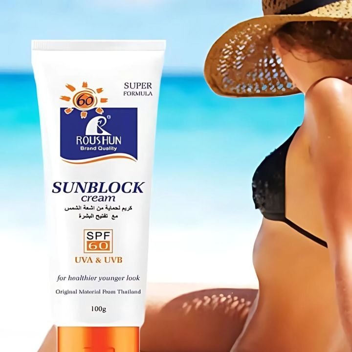 ROUSHUN%20Sun%20Cream%20protection%20SPF60%20Waterproof%20Moisturizing%20Sunscreen%20Sun%20protection%20Cream%20100g%20-%20Image%202