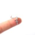 1Pc Fashion Piercing Nose Ring Zircon Star Moon Cross Clip on Nose Ear Clip Cuff Earring for Women Girl Gift Body Jewelry. 
