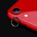 Back Camera Lens Screen Protector for iPhone XR HD Tempered Glass Film with Metal Rear Lens Protection Ring Cover. 