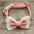 Bow-knot Collar Japanese Style Decorative Pet Collar with Safety Buckle. 