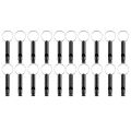 JDXHLAU 20 Pack Aluminum Whistle, Sports Whistle, Emergency Survival Whistles with Key Chain,Black. 