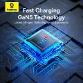 Baseus GaN5 20W Transparent Fast Charger Withness the Technology Quick Charge 4.0 3.0. 
