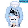 Kostum Cosplay Anime Gintama Sakata Gintoki Kagura Shinsengumi Elizabeth Sadaharu Takasugi Shinsuke Unisex 3D Hoodie Sweatshirt. 