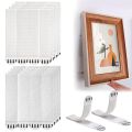 24 PCS Hanging Strips Damage Free Wall Hanging Strips Removable Adhesive Large Size Strips for Frame Hanging Home Decor. 