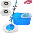 Spin Mop With Bucket Stainless Steel Rotating Mop with Bucket 360 Rolling Magic Floor Spin Mop. 