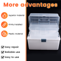 Portable Multifunctional Tool Box Hardware Storage Large Capacity Electrician Maintenance Toolbox Hardware Sorting Box. 