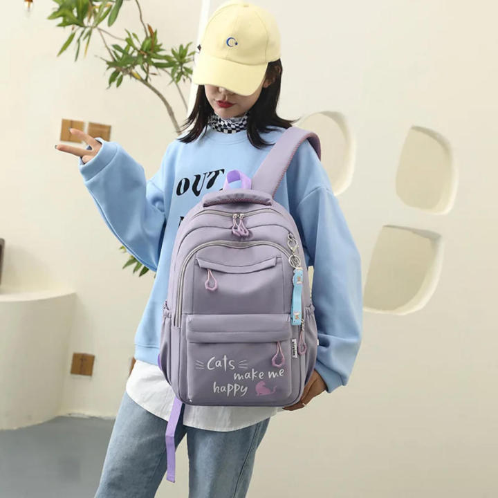 Waterproof%20School%20Backpack%20Comfortable%20Kawaii%20Cute%20Bookbag%20Large%20Girls'%20Backpack%20for%20Teens%20College%20Students%20School%20Use%20Travel%20Bag%20Daily%20Carry%20-%20Image%204