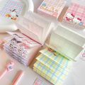 Sanrio Handbook Grid Sticky Notes Non-Adhesive Handbook Stickers Material Book Student With Sticky Notes Students Cute Stikers. 