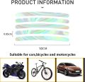 AutoBizarre 20pcs Holographic Luminous Anti-Collision Glow in The Dark Wheel Rim Stickers Night Reflective Tape Warning Sticker for Decoration Universal for All Cars Bikes Motorcycles Bicycle Trucks NUZ. 