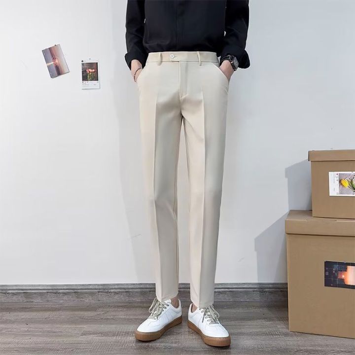 Spring%20Summer%20Non-Iron%20Draping%20Small%20Suit%20Pants%20Male%20White%20Collar%20Business%209%20Suit%20Pants%20Men's%20Office%20Worker%20Slim%20Suit%20-%20Image%205