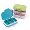 3 Grids Tablets Organizer Container Travel Pill Box with Seal Ring Portable Small Box Wheat Straw Medicines Storage Container. 