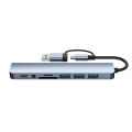 USB 3.0 5/8 Port Hub OTG Adapter 5Gpbs High Speed USB 3.0 2.0 Splitter 3.5 Audio for Xiaomi Macbook Pro Air Computer Accessories. 