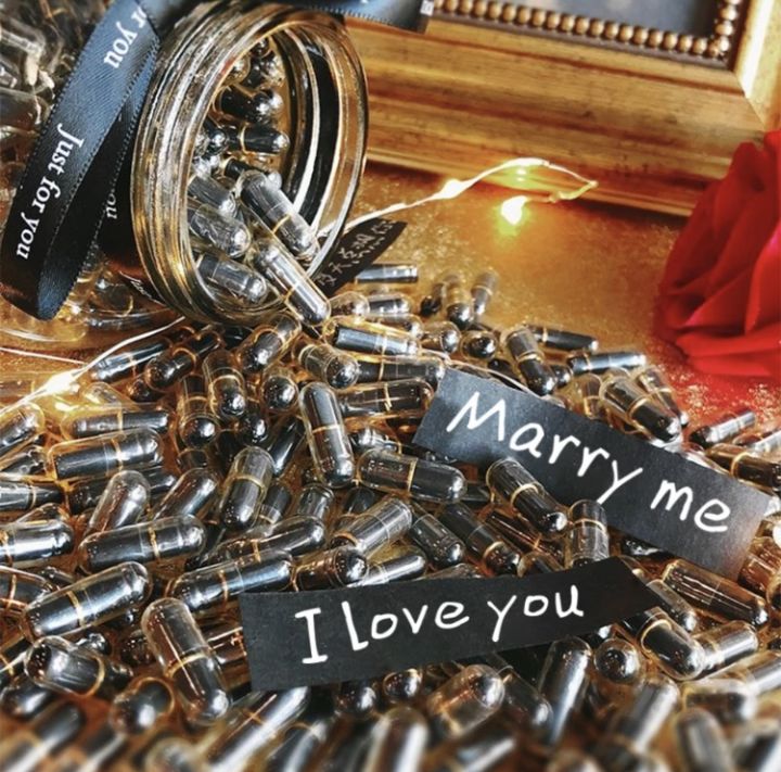 25pcs Message Capsule Valentines Day Gift Ideas / Love Gift for Boyfriend Girlfriend Baby Shower Birthday Wedding